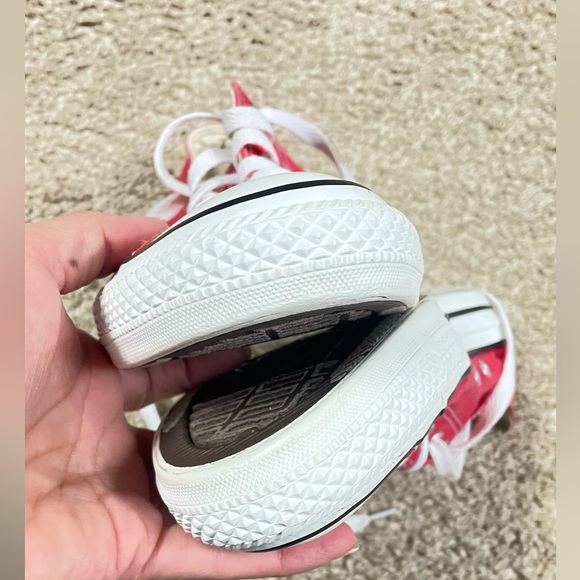 Converse Classic Red and White Sneakers - Picture 9 of 12